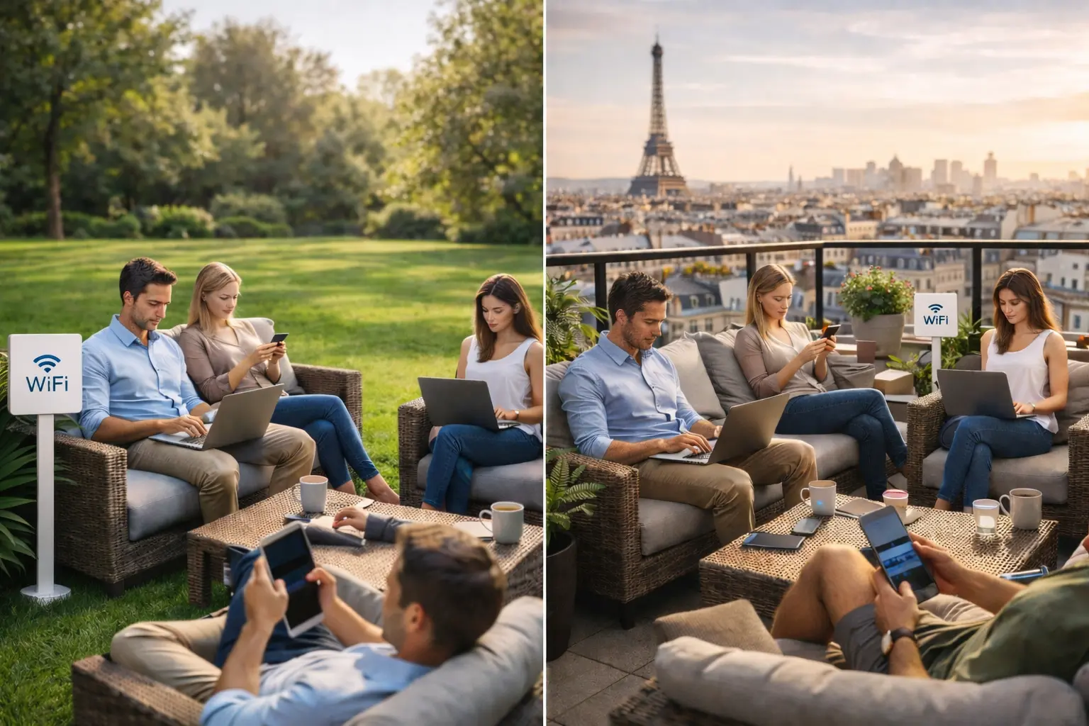 WiFi jardin ou terrasse extérieure